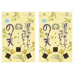 Maruka Foods Setouchi Series 김 튀김 스낵 세토우치 올리브 & 와인 식초 맛, 50g, 2개