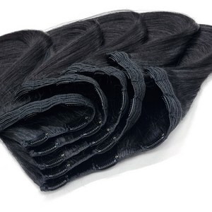 프리티레이디 2겹을 겹쳐서 제작해 숱이 풍성한 헤어피스 5핀 똑딱이 붙임머리 (너비 25cm), 1개, #1B, 50cm