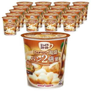 포카삿포로 천천히 끓여낸 노릇노릇한 빵 양이 많고 훈제 향이 나는 감자 포타주 컵, 18개