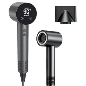 초고속 저소음 헤어드라이어 음이온 모발케어 속건 브러시리스 직류 모터 스마트 디지털 디스플레이 드라이기1500W 11만 RPM KC인증
