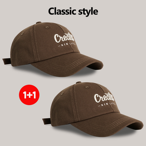 바른하나 1+1 프리미엄 Create 커플 자수 볼캡 모자