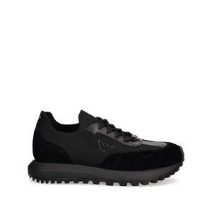 엠포리오아르마니 로고 장식 스니커즈, UK 10(KR 290), 블랙계열