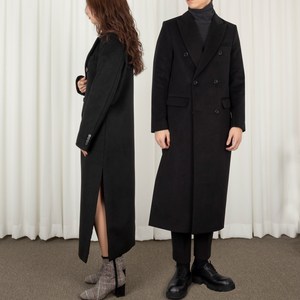 프리미엄 울 도깨비 공유 트임 절개 더블 롱롱코트 4size