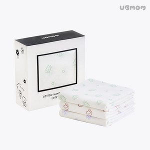 유비맘 순면캐릭터 손수건 10P 세트, 1세트