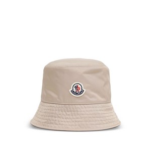 몽클레르 로고 패치 버킷 햇, L(KR 620), 베이지계열