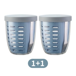 SMABAT 런치팟 포크 2P세트 샐러드 도시락통 과일 보관 용기 600ml 디저트 밀폐용기 304스텐 포크 탈수망 포함