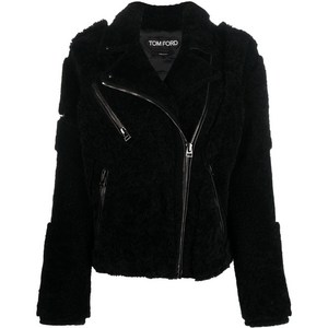 톰포드 톰 포드 시어링 지퍼 재킷, 블랙계열, Italy 40