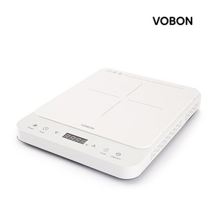 보본 퓨어화이트 고화력 슬림 1구 인덕션 전기레인지 2000W, 고객직접설치, VB-IC2000W