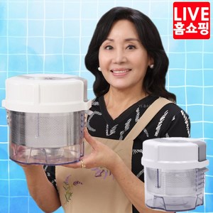 [홈쇼핑방송 인기상품] 홍여진 하이로 빅스텐 매직 짤순이 대용량 2.4L 본품 식재료의 수분짜는 기능을 갖는 주방용기, 1개