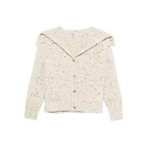 보테가 베네타 스페클 칼라 가디건, 베이지계열+블랙계열, Standard L