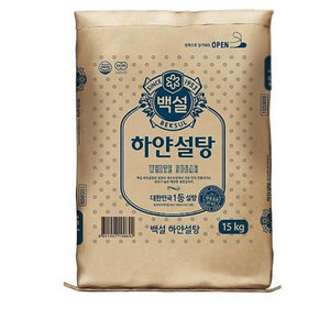 백설 하얀설탕, 15kg, 1개