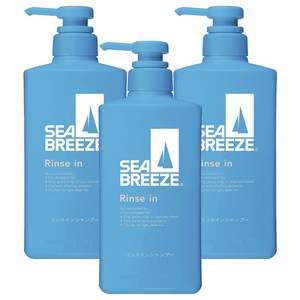 씨브리즈 린스 인 샴푸, 490ml, 3개