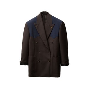 베르사체 울 모헤어 블레이저, 브라운계열+블루계열, Italy 38(KR 44)