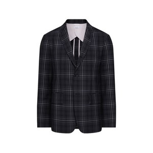 톰 브라운 플레이드 패턴 싱글 브레스티드 블레이저, 블랙계열+화이트계열, Numeric 00(KR 85)
