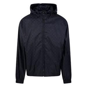 구찌 모노그램 후드 재킷, 블루계열, Italy 48(KR 105)