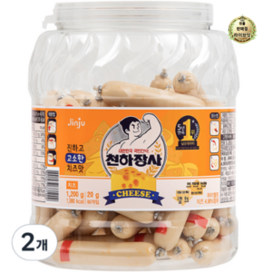 라이브잇 천하장사 치즈 소시지 60p 2개 1200g, 1.2kg