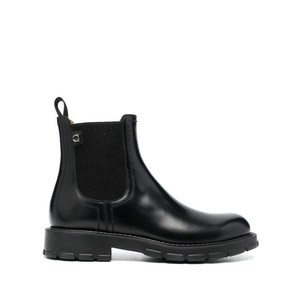 페라가모 라고 가죽 첼시 부츠, Size width 11EE, 블랙계열