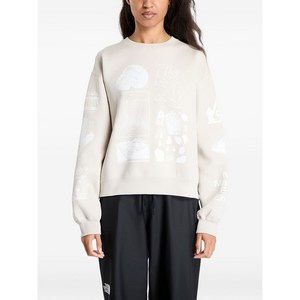 나이키 ACG 그래픽 프린트 크루 넥 스웨트셔츠, 베이지계열, Standard L