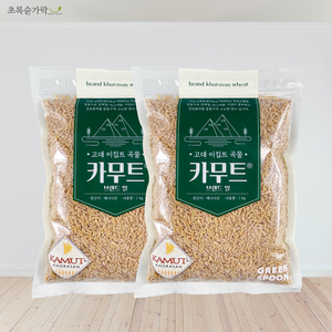 [초록숟가락] 카무트1kg 슈퍼푸드 호라산밀 캐나다산 당뇨, 2개, 1kg