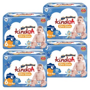 킨도 프리미엄 오슬림 에어쿨쿨 팬티형 기저귀, 6단계, 120매