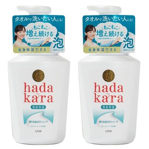 하다카라 버블 바디 솝 크리미 비누향, 530ml, 2개