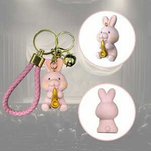 오케스트라 밴드 하고 싶은 동물 친구들 키링 4종 / 키덜트 악세사리, 1개, 색상