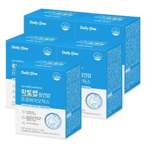 데일리원 락토랩 장건강 프로바이오틱스 유산균 보장균 1억 CFU, 60g, 5개