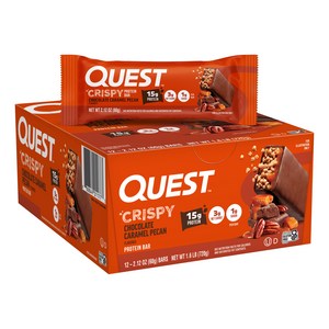 퀘스트뉴트리션 히어로 프로틴 바 크리스피 초콜릿 캐러멜 피칸 맛, 720g, 1개