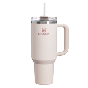 스탠리 퀜처 H2.0 플로우스테이트 텀블러 보온보냉 빨대 포함, 크리스탈 핑크, 1.18L, 1개