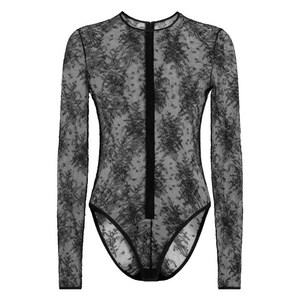 돌체앤가바나 샹틸리 레이스 바디수트, 블랙계열, Italy 40(KR 44)