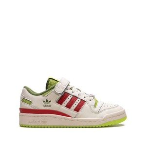 아디다스 포럼 로우 레이스업 스니커즈, US men 11.5(KR 295), 화이트계열+레드계열