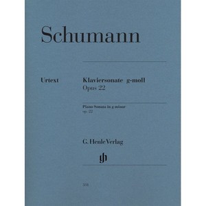 슈만 피아노 소나타 in g mino Op. 22 : Robet Schumann Piano Sonata in g mino Op. 22, 슈만 저, G. Henle Velag