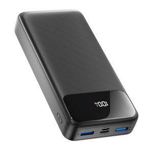 YEXXI 대용량 20000mAh 고속충전 보조배터리 PD 22.5W 3대 동시충전 잔량표시 C타입 케이블