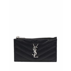 생로랑 로고 장식 퀼팅 지갑