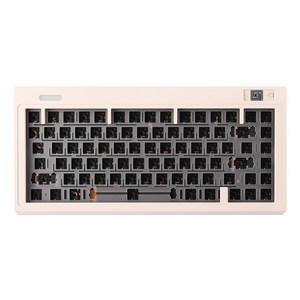 에포메이커 EPOMAKER EK75 Kit 75% 가스켓 VIA 프로그래밍 알루미늄 기계식 키보드 베어본 킷 핫스왑 지원 2.4Ghz 블루투스 5.0 USB-C 유선, White, 1)White, 없음