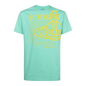 비비안웨스트우드 그래픽 프린트 티셔츠, 그린계열, XL(KR 110)