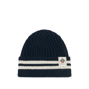 발리 로고 패치 스트라이프 비니