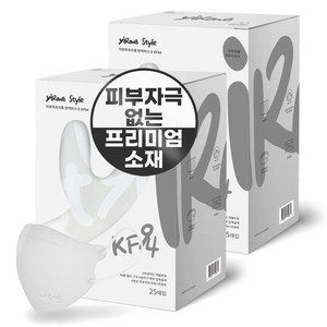 이로와프리즘방역마스크 이로와 KF94 새부리형 마스크 소형M, 50매입, 1개, 화이트