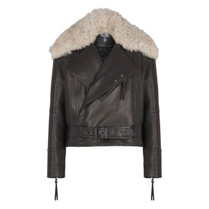 발망 시어링 칼라 레더 재킷, 블랙계열, Italy 46(KR 100)