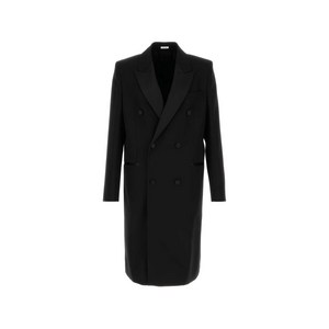 알렉산더맥퀸 울 더블 브레스티드 코트, 블랙계열, Italy 52