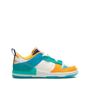 나이키 나이키 X 세레나 윌리엄스 디자인 크루 덩크 로우 디스럽트 2 스니커즈, US 7(KR 240), 블루계열+오렌지계열