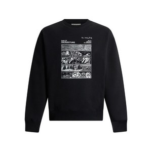 발리 그래픽 자수 티셔츠, 블랙계열, XL(KR 110)