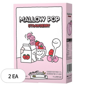 멜로팝 건조 마시멜로우 시리얼 스트로베리, 110g, 2개