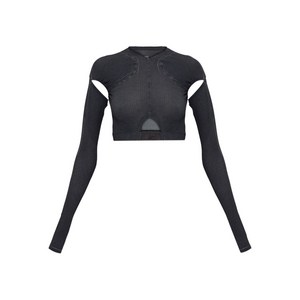 나이키 X 노울스 컷아웃 긴소매 탑, 블랙계열, Standard M