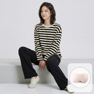 드마엘_코리 캡내장 긴팔 긴바지 잠옷 파자마 홈웨어 상하세트 (9color)