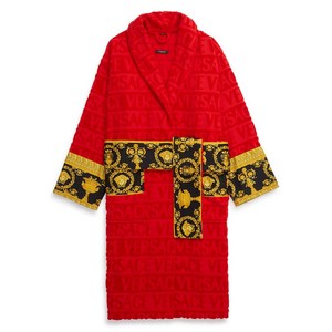베르사체 아이 러브 바로크 샤워가운, 레드계열+골드계열, Standard XXXL