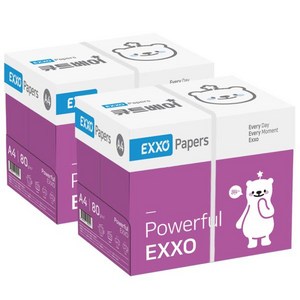 너클랜 엑소 큐트베어 A4 복사용지 80g 2BOX, 5000매, 단일옵션