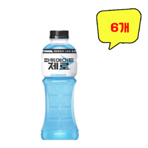 코카콜라음료 파워에이드 제로 600ml, 6개