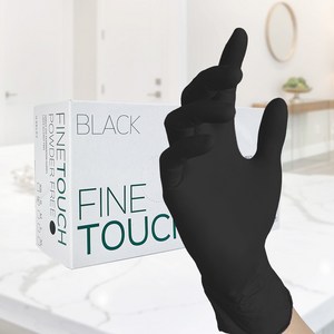 파인터치 블랙 니트릴 다목적장갑 XS, 100매입, 1박스