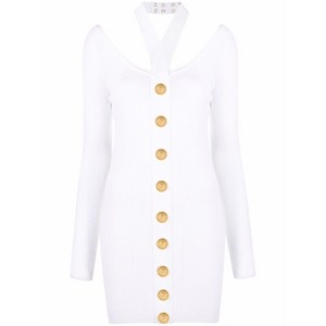 발망 발망 백리스 니트 드레스